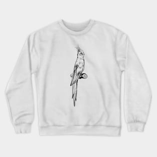 Cockatiel Hand Drawn Crewneck Sweatshirt